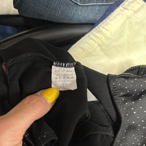 Minnie Mouse Black and Pink Polka Dot Leotard size 8/10 - Picture 3 of 3